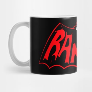 bat red type Mug